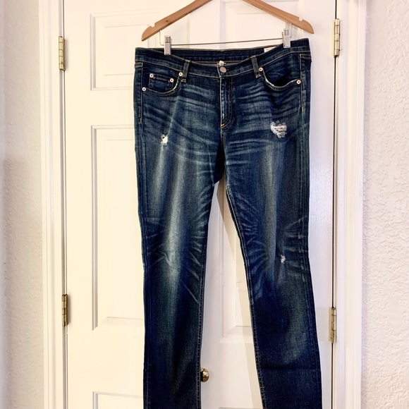 EUC💎 RAG & BONE Distressed Skinny Jeans size 30 in Sheffield - Picture 4 of 15